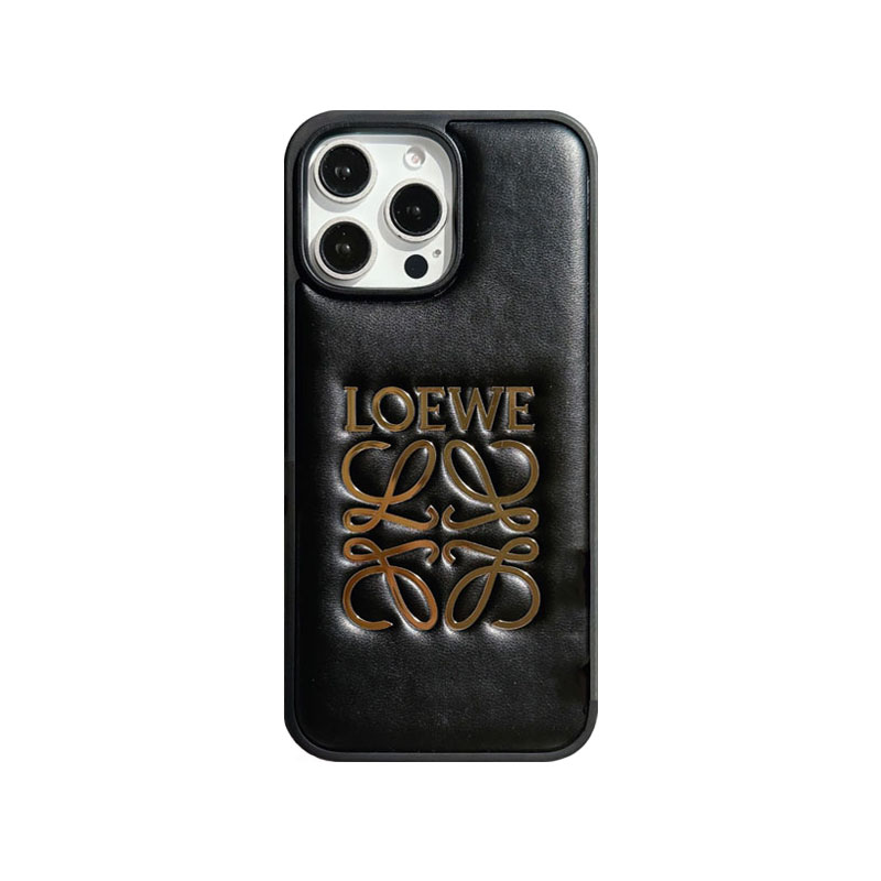 Leather LE iPhone Case Black-JSK250904