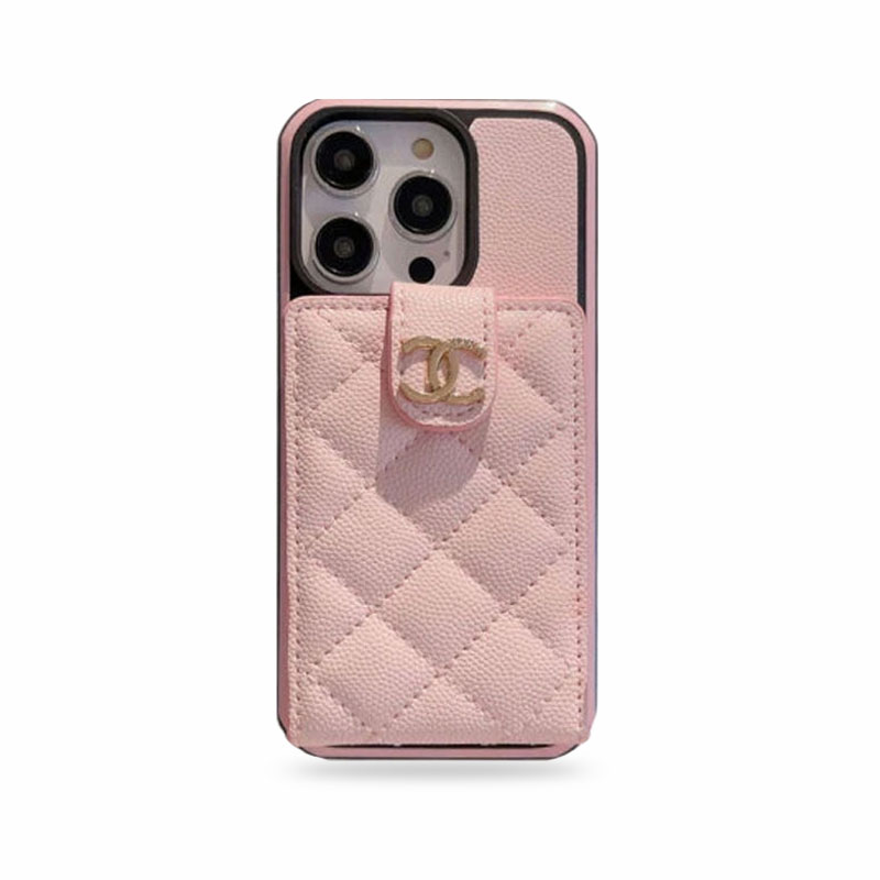 Chanel iPhone Case With Card Holder Elegant Leather