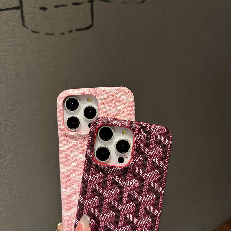 Leather GD iPhone Case Red-XKK250905