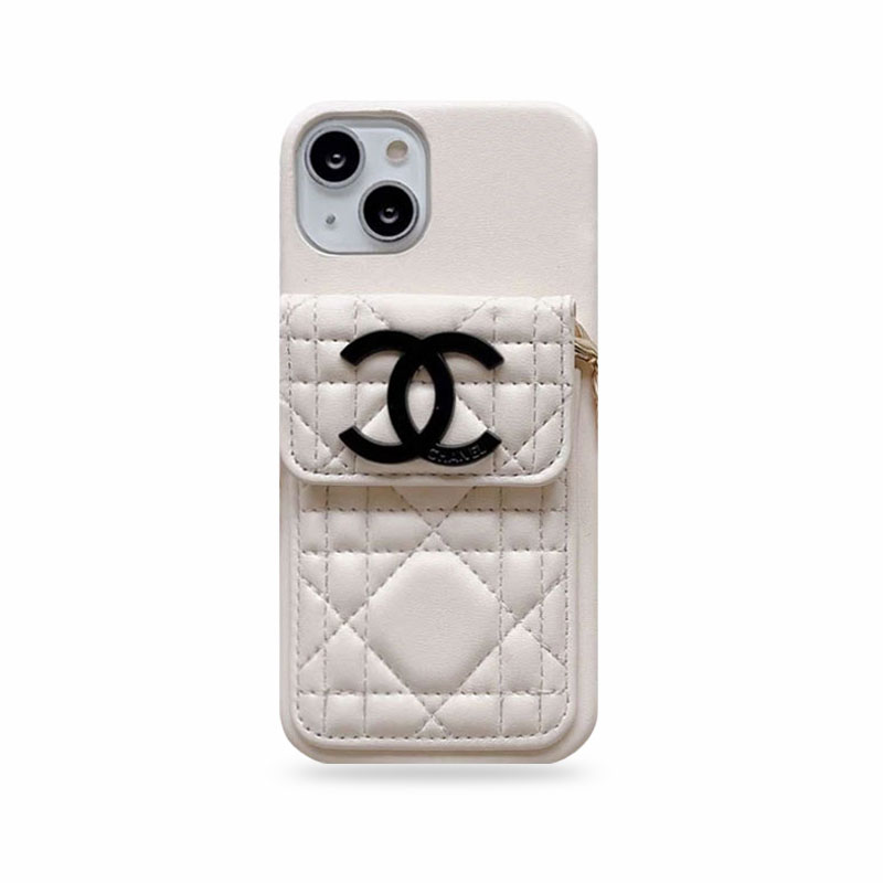 CC iPhone Case With Wallet And Strap White -GS241602