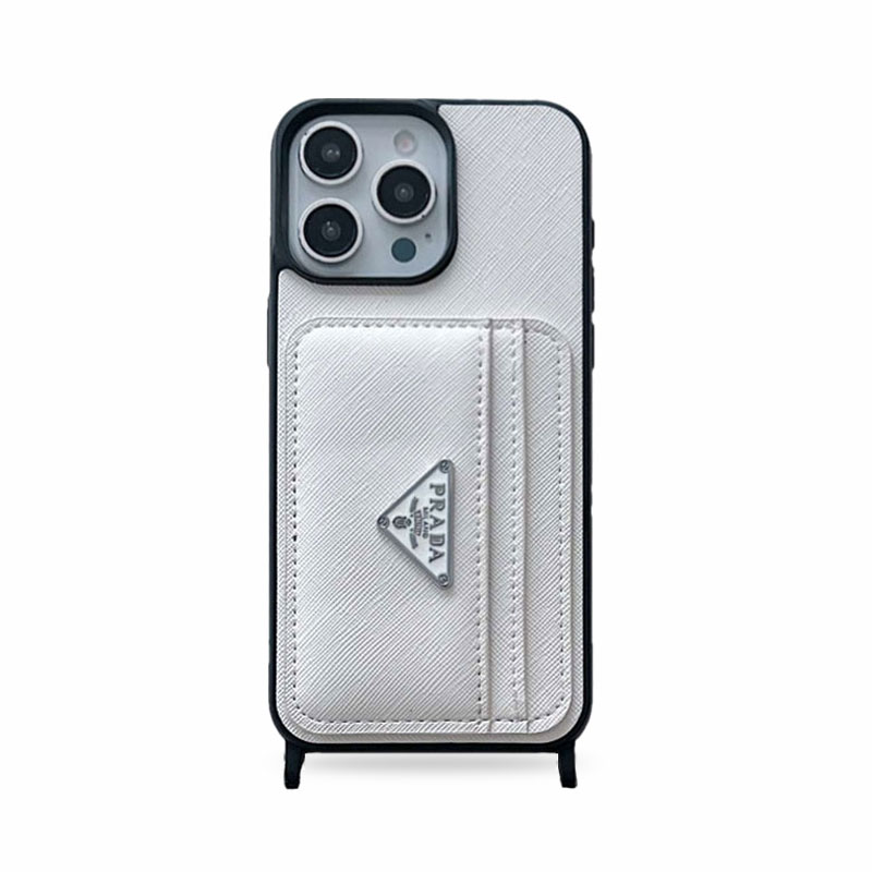 PR Case With Card Holder For iPhone White-XFK241537