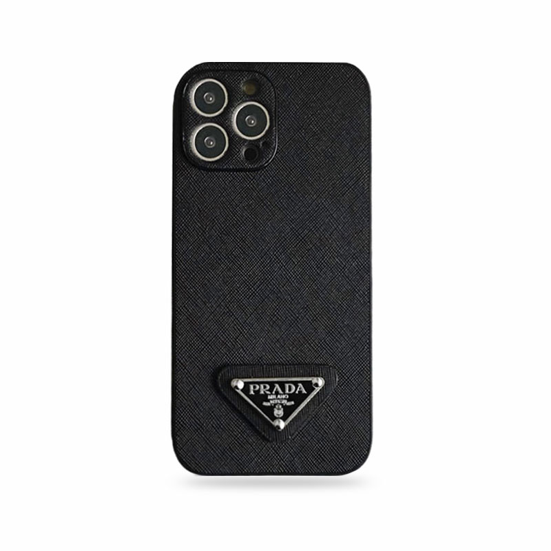 PR iPhone Case Leather Black-QB240513