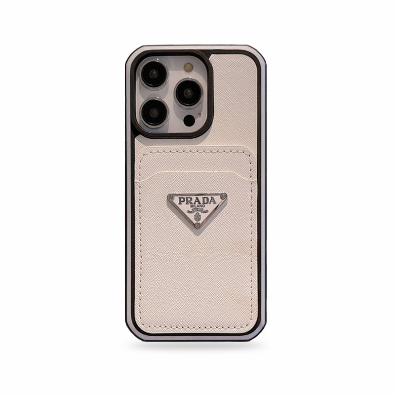 Prada iPhone Case With Card Holder Leather