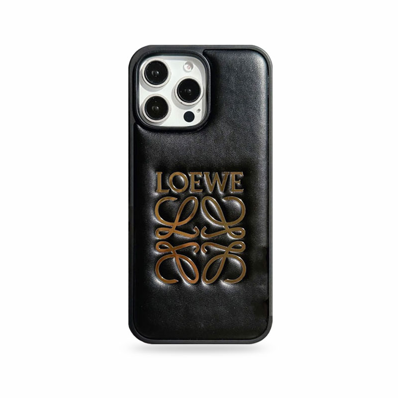 Leather LE iPhone Case Black-CZK250904