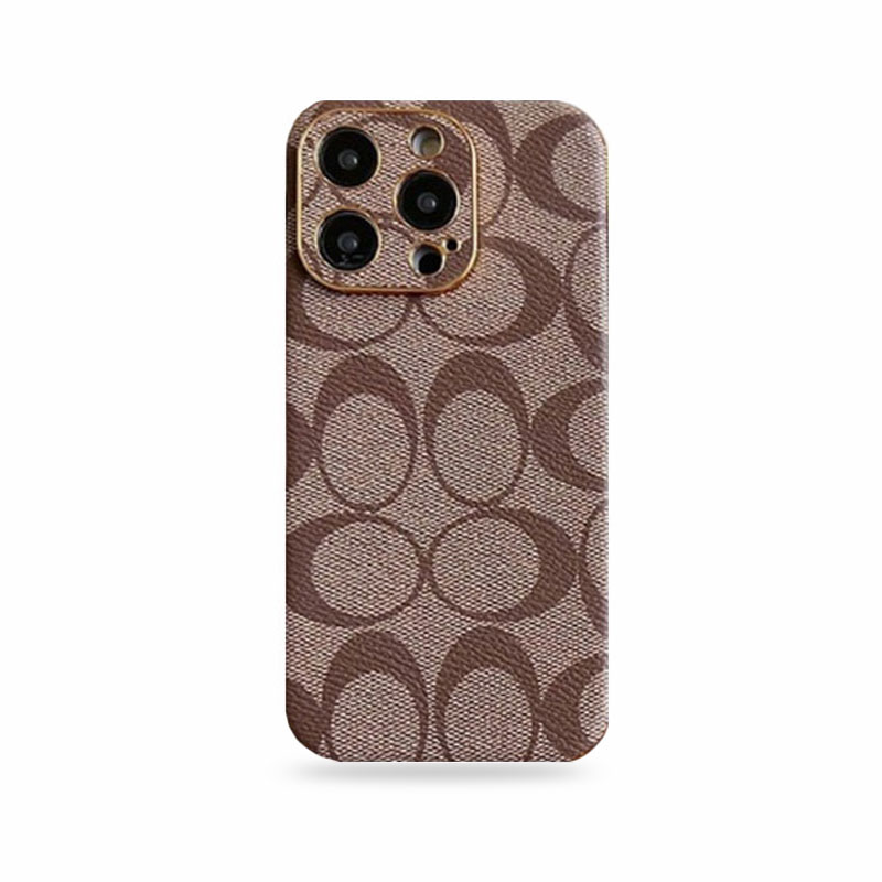 CH  iPhone Case Leather Light Brown -CZK240513
