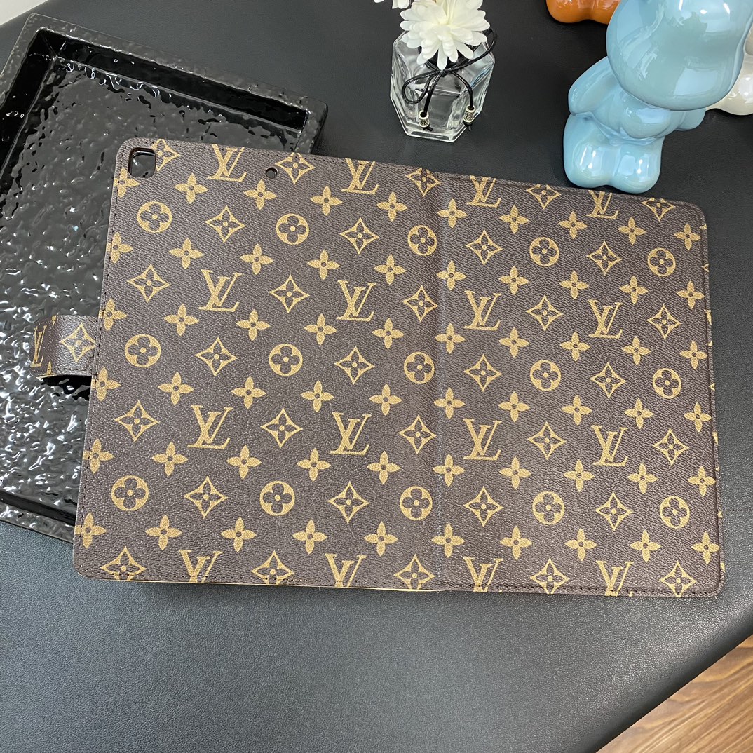 Leather Monogram iPad Case Small Printing -IPA251459-GTOCASE