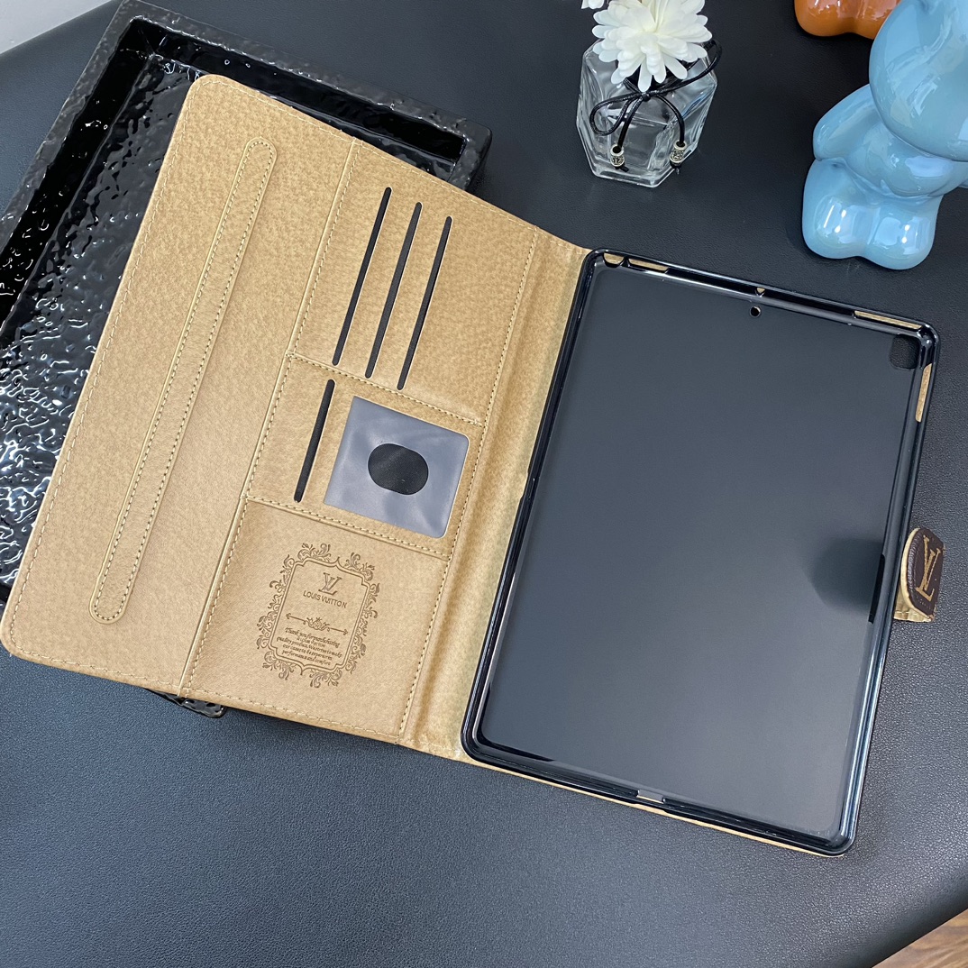 Leather Monogram iPad Case Small Printing -IPA251459-GTOCASE