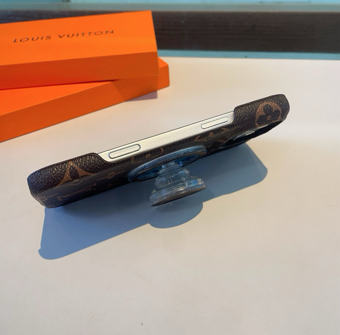 Classic Monogram iPhone Case With Holder Big Printing（Compatible With Magsafe）-GTOCASE