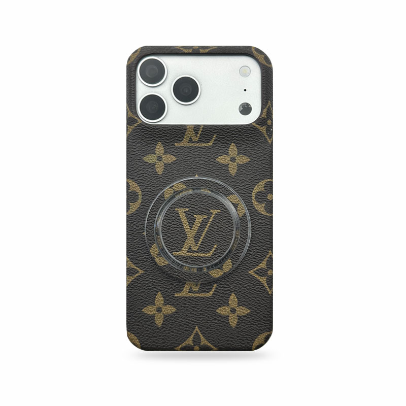 Elegant Leather Monogram Magnetic iPhone Case（Magsafe） For iPhone 17 Series-CMLV042