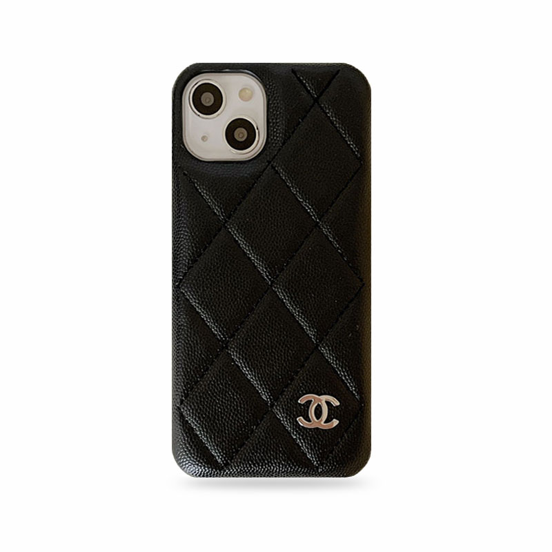 Classic Leather CC iPhone Case Black -LZK251023