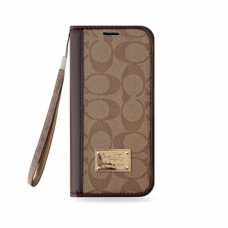 Fold Leather CH iPhone Case With Wallet And Strap-CZDK002