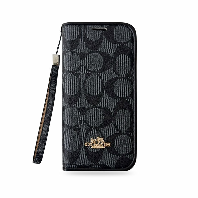 Classic Leather CH iPhone Case With Fold Wallet And Strap-LBP251050