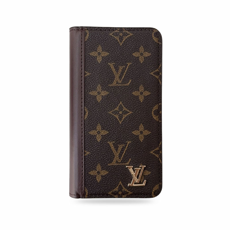 Premium Leather Folio Wallet Case for iPhone Big Printing -LB251816