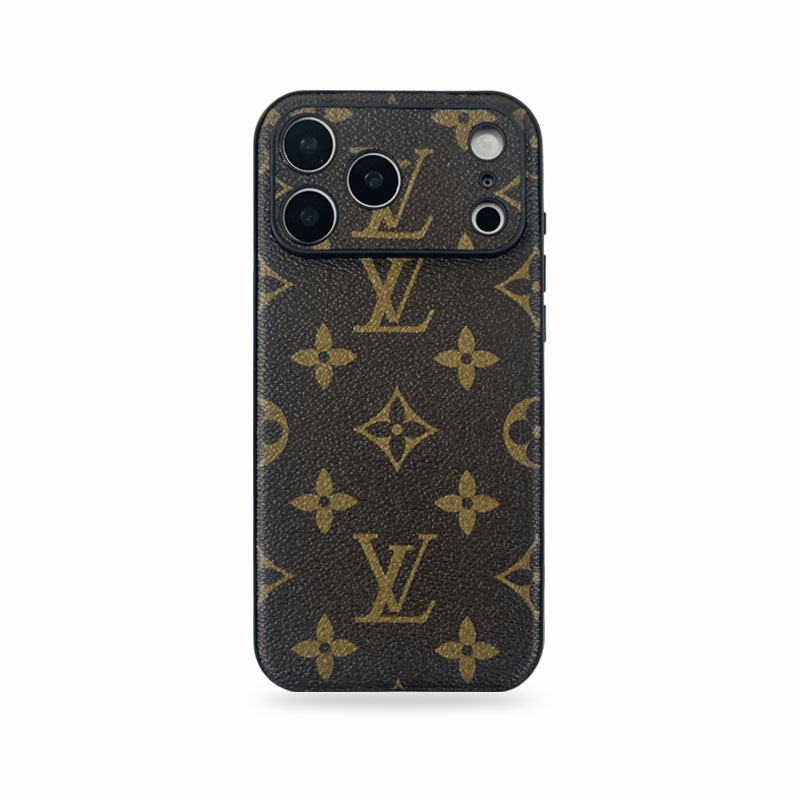Stylish Leather Monogram iPhone Case For iPhone 17 Series-CMLV039