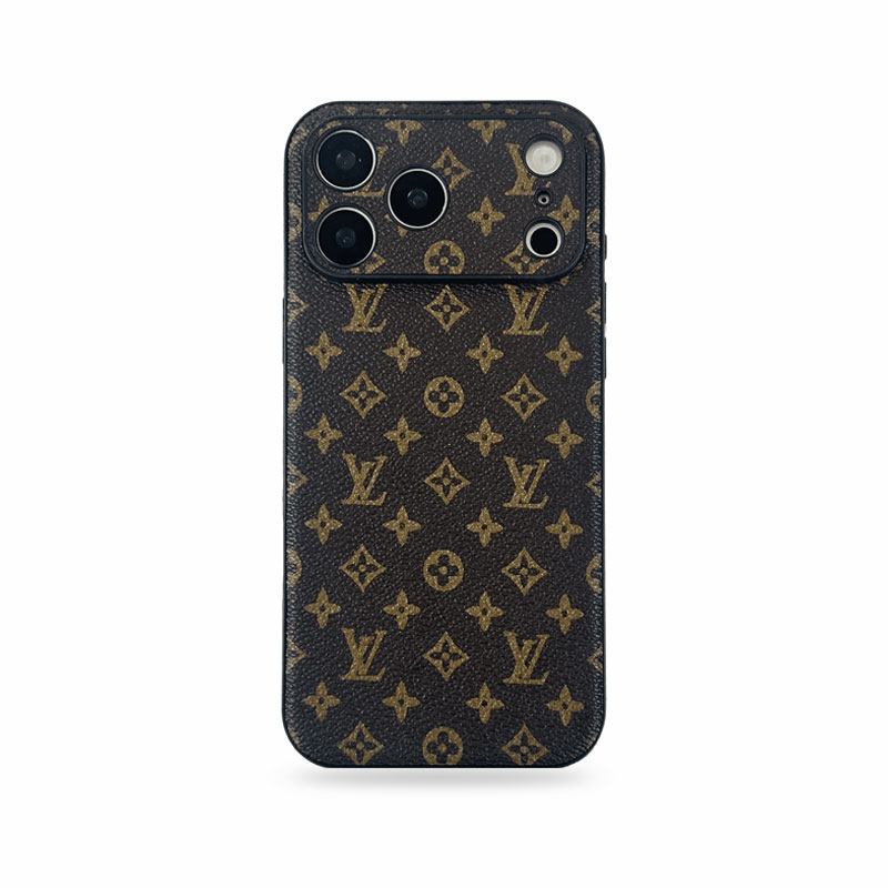 Leather Monogram iPhone Case For iPhone 17 Series-CMLV040