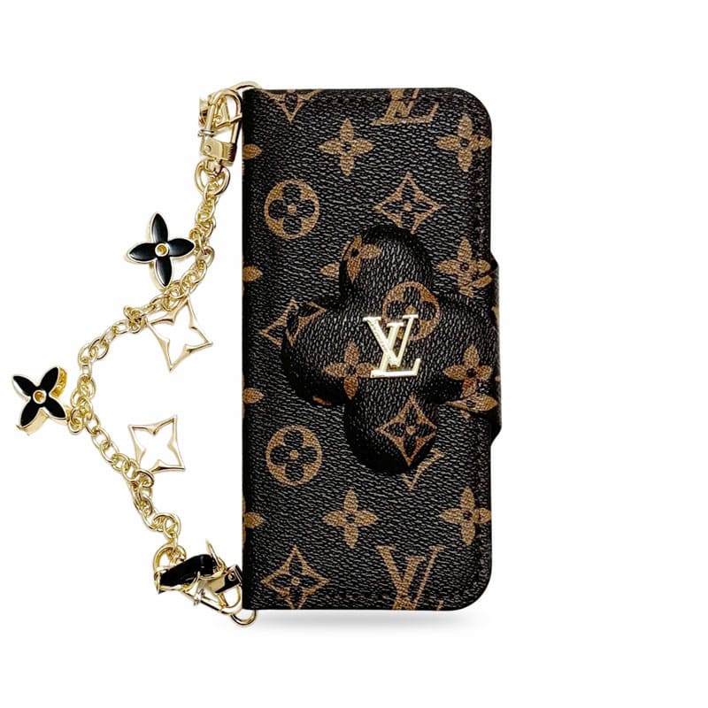 Classic Folding Monogram iPhone Case With Card Holder And Chain-JK251503