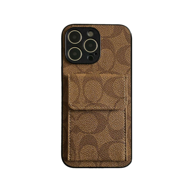 CH  iPhone Case With  Wallet Light Brown-HP240513-GTOCASE
