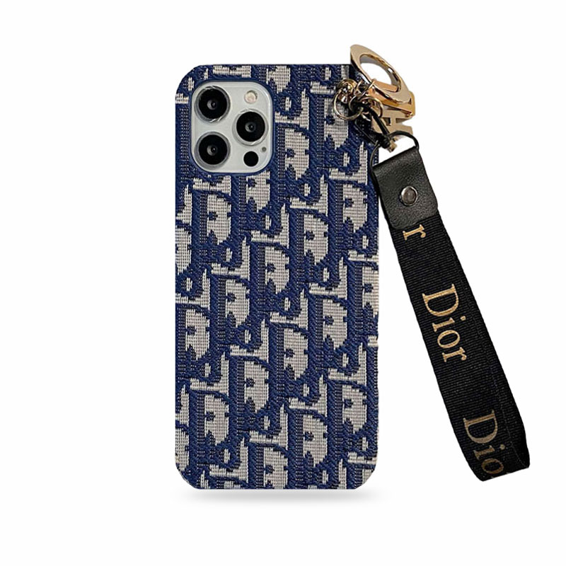 Dior iPhone Case With Strap Luxury Leather Design