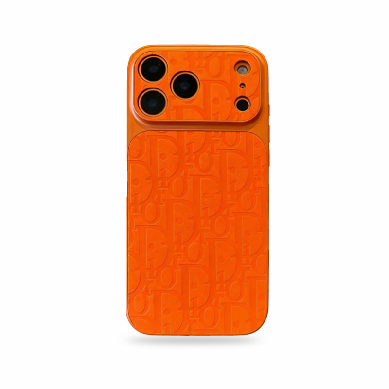 High-quality  CD iPhone case orange– GZLV004