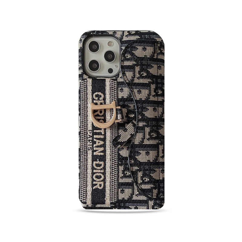 CD iPhone Case With Card Holder Black-KKY240115-GTOCASE