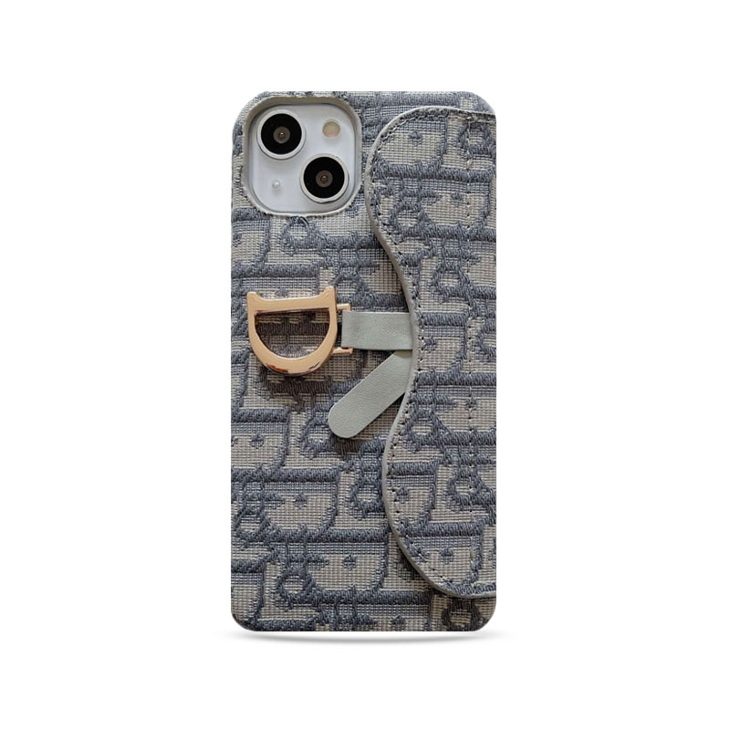 CD iPhone Case With Card Holder Gray-BY240112-GTOCASE