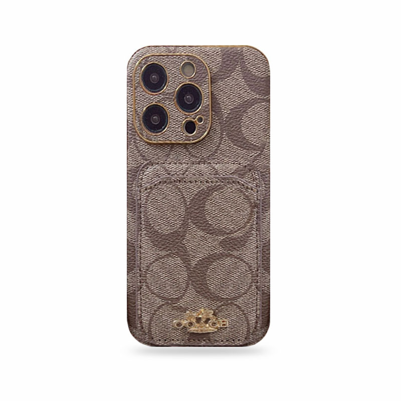 CH  iPhone Case With Card Holder  Coffe  -KB241651