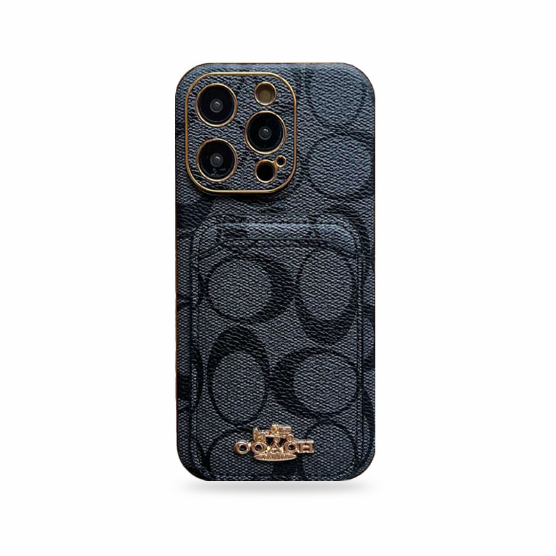 Coach iPhone Case with Card Holder Stylish Durable Design