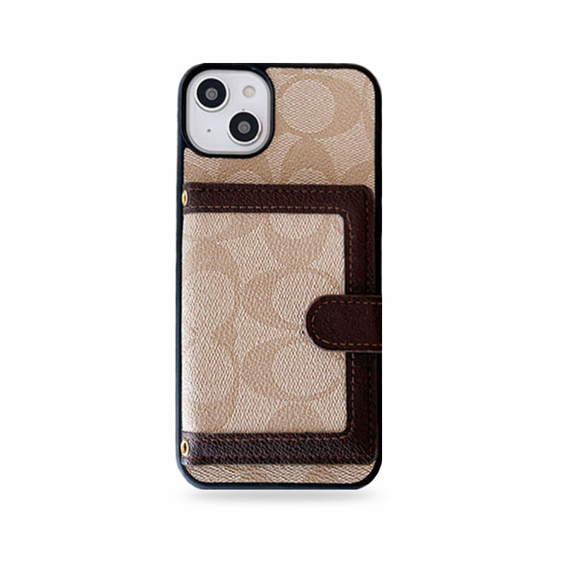 CH  iPhone Case With Wallet And CHrossbody Strap White -XK240402