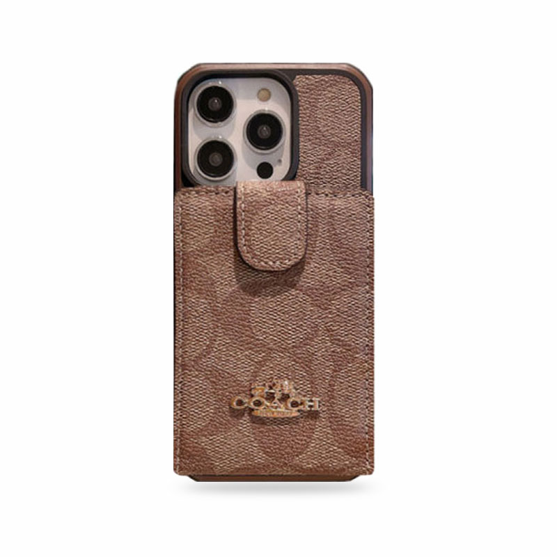 Coach iPhone Case With Wallet Premium Leather Design