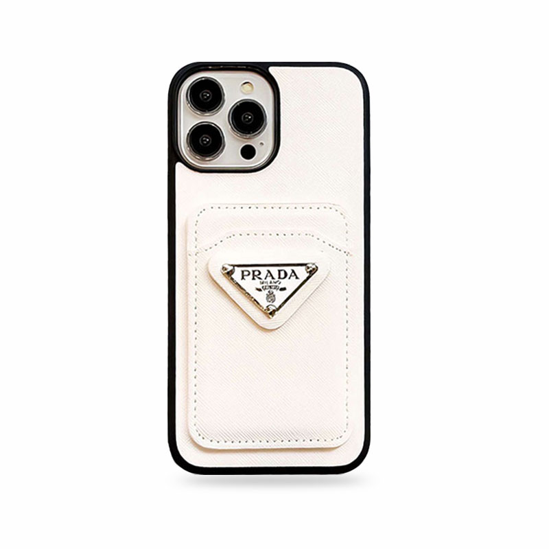 Prada Classic iPhone Case with Card Holder Stylish