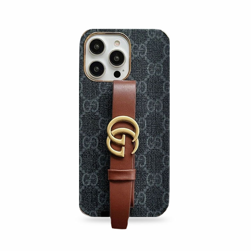 GG iPhone Case With Holder Black -SW240330