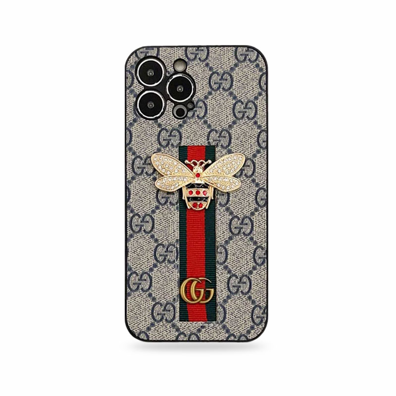 Gucci iPhone Case With Holder Luxury Leather Design