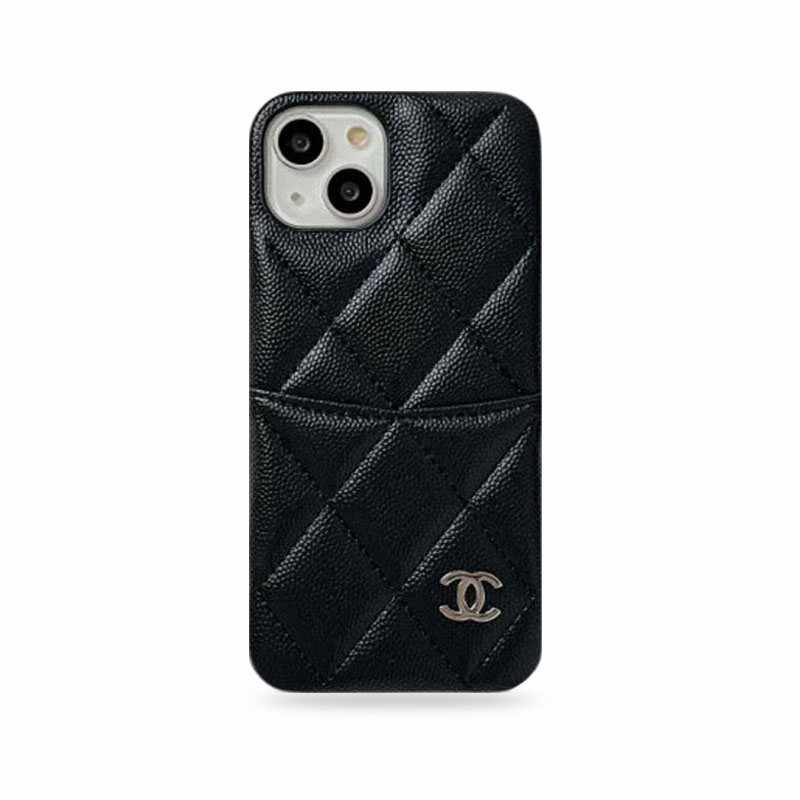 Chanel Leather iPhone Case with Card Holder Stylish
