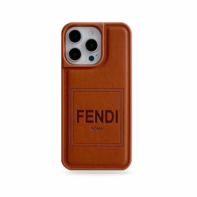Leather FD iPhone Case Brown-CZK251112