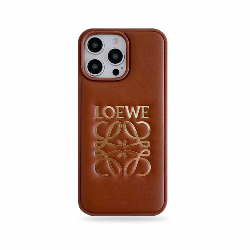 Leather LE iPhone Case Brown-CZK250904
