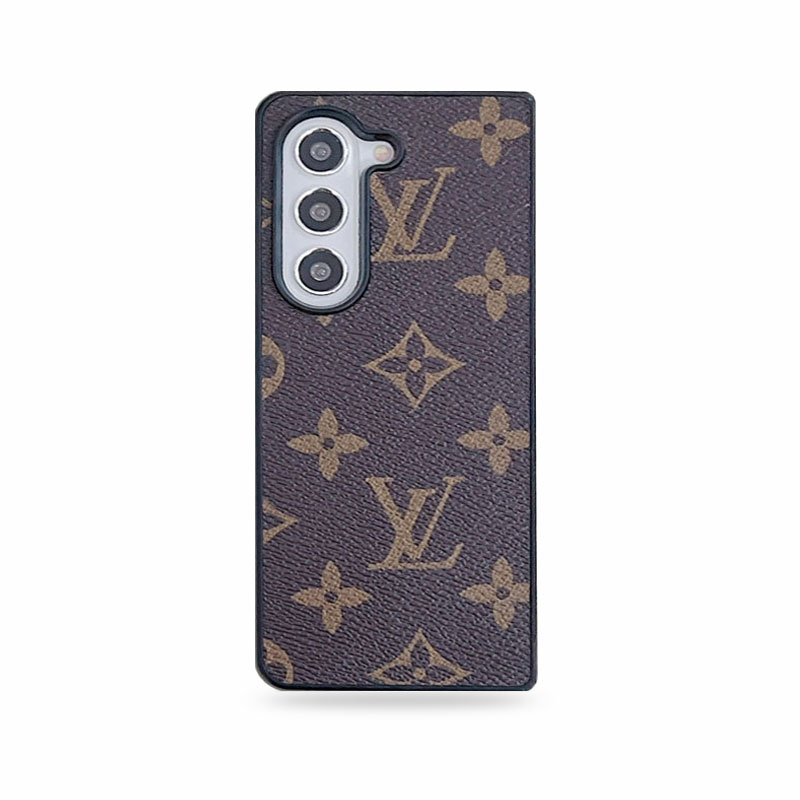 Leather Monogram Galaxy Z Flod Series Case  Big Printing -CZP251805