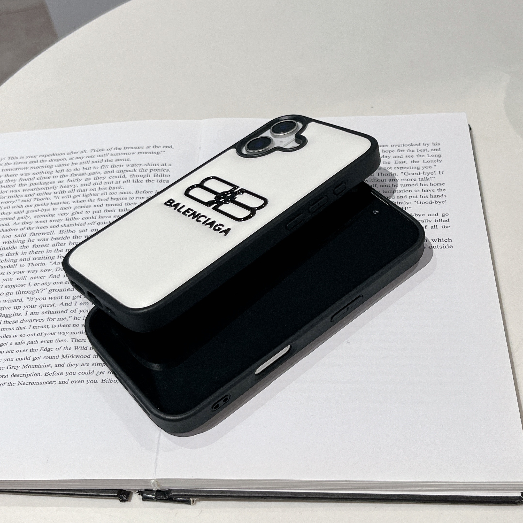 Puffer BA iPhone Case White-BLK251107