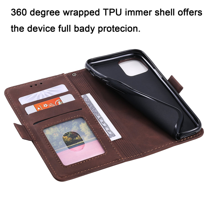 Luxury Leather Flip iPhone Case With Premium Wallet Cover-GSK251448