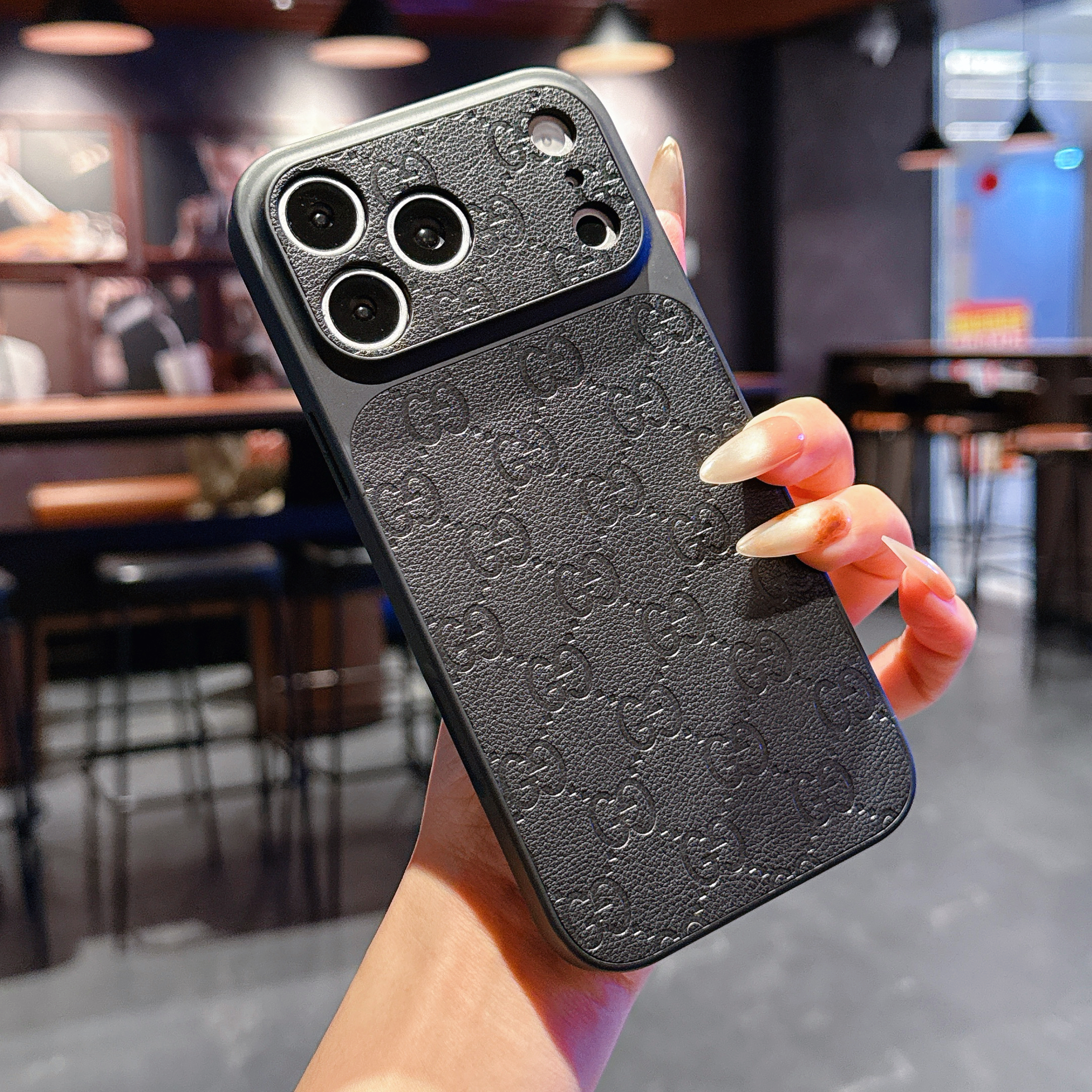 Classic GG iPhone case orange– GZLV002