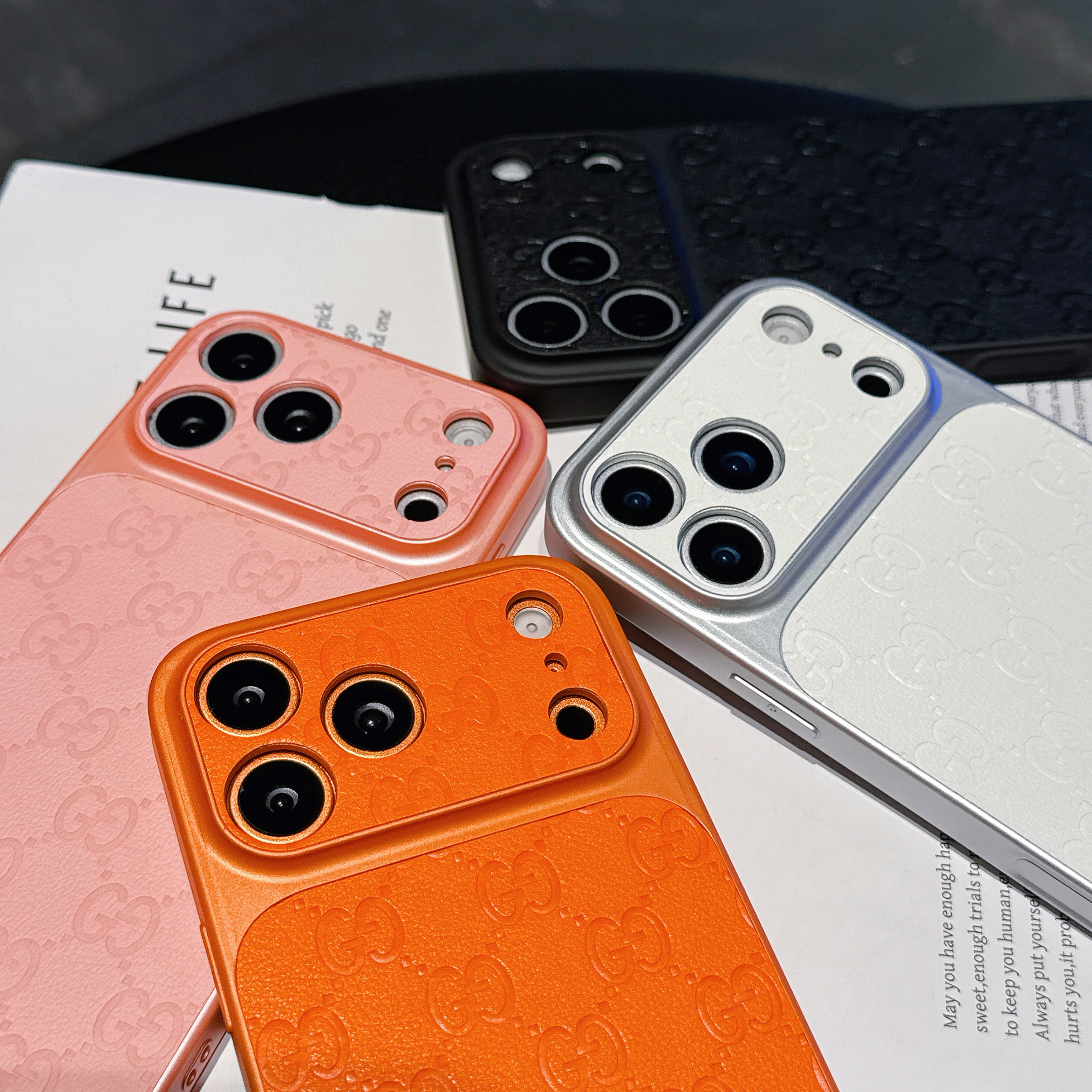 Classic GG iPhone case orange– GZLV002