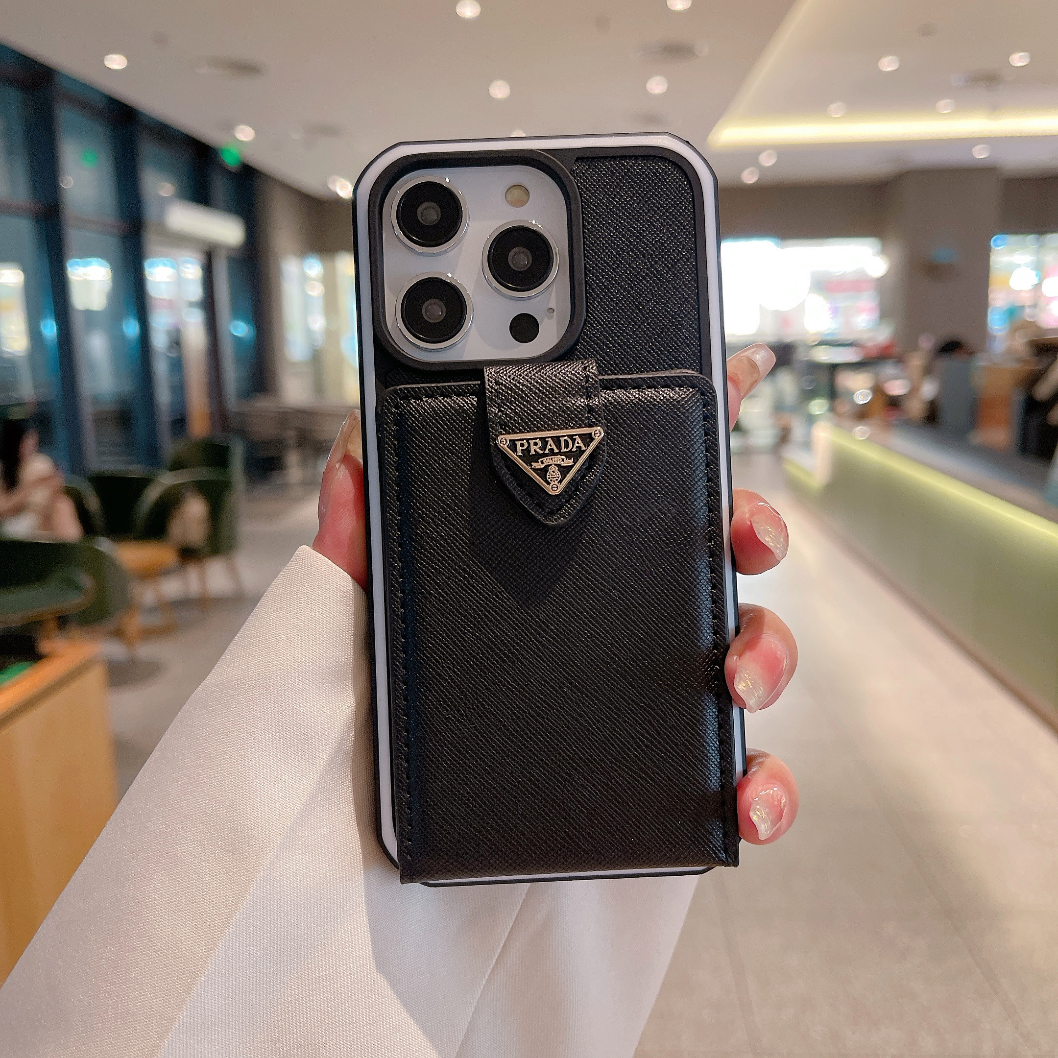 PR iPhone Case With Wallet Black-QB241235-GTOCASE