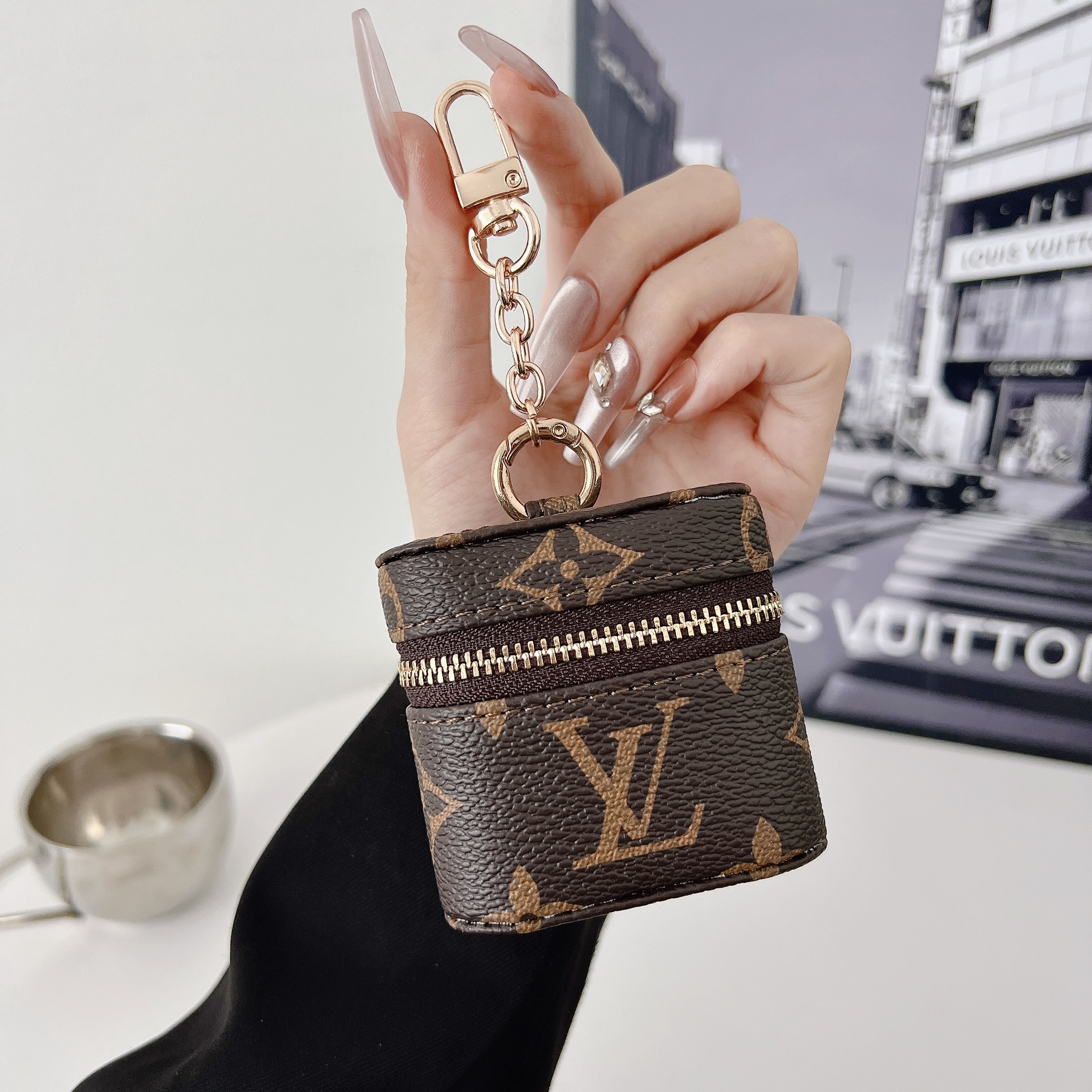 Monogram AirPods Storage Case With Strap