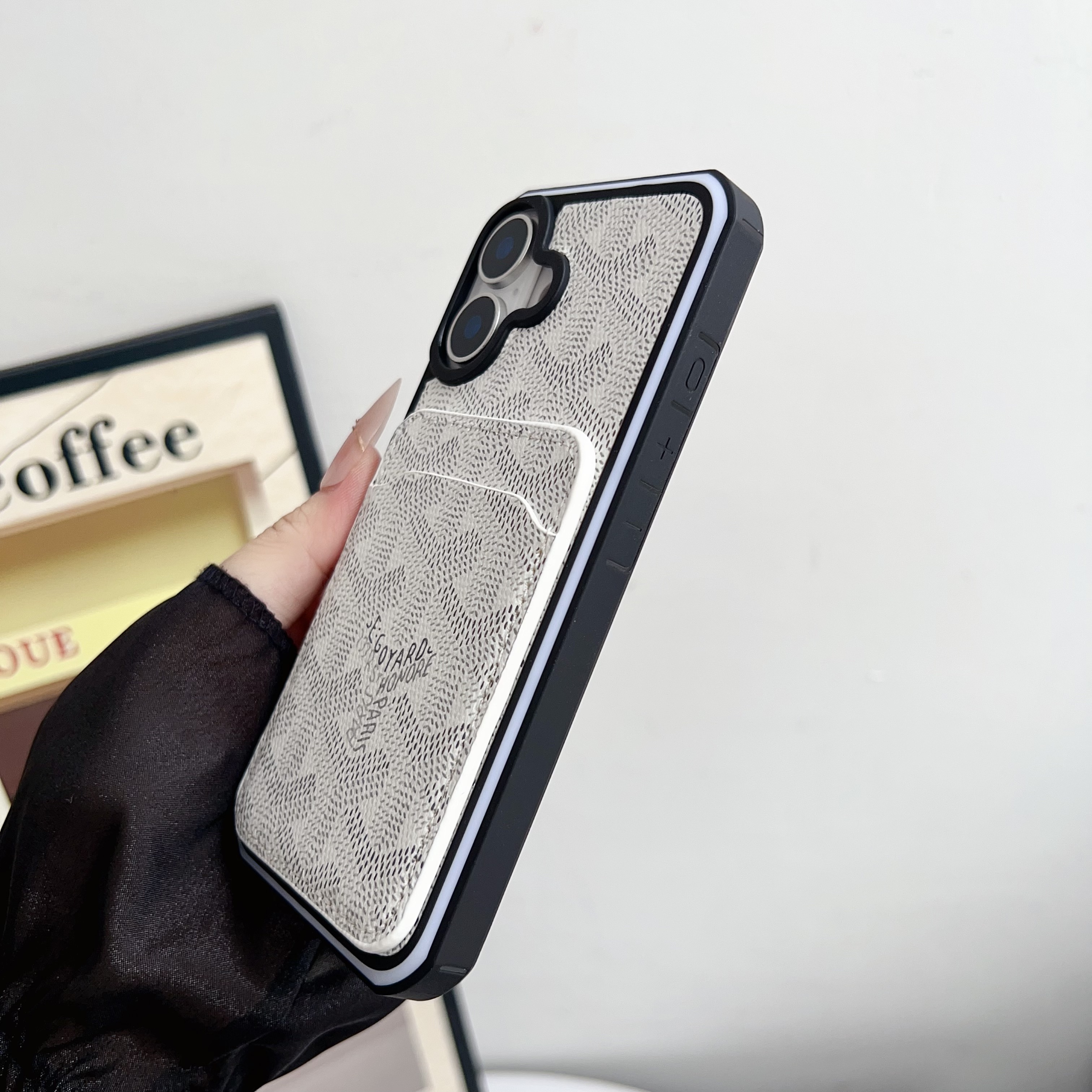 Leather GD iPhone Case With Card Holder -GYK250225