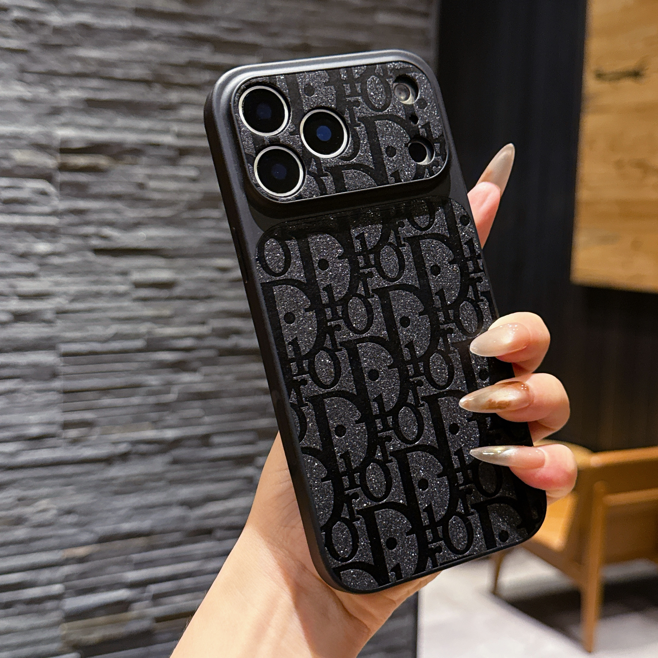 High-quality  CD iPhone case orange– GZLV004