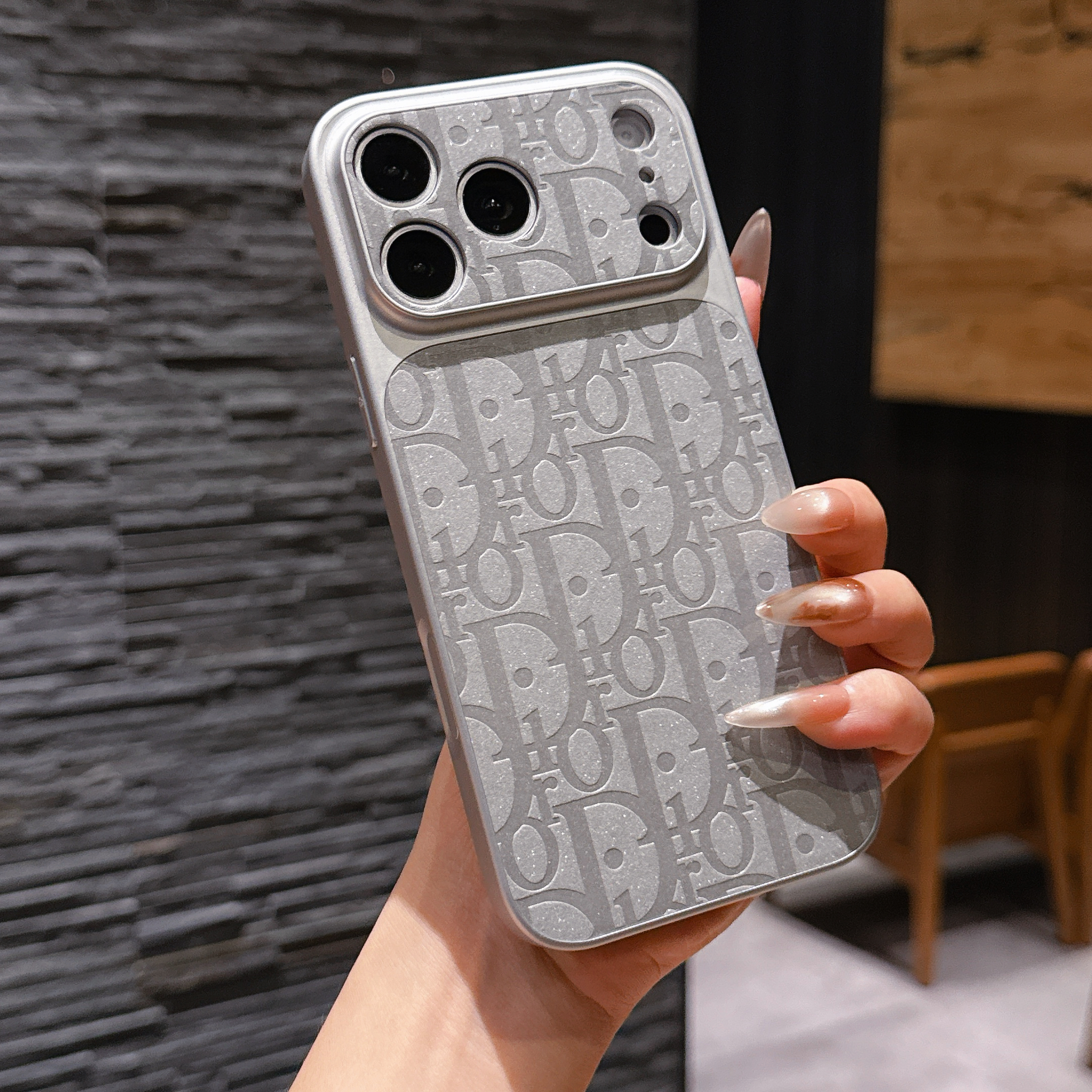 High-quality  CD iPhone case orange– GZLV004