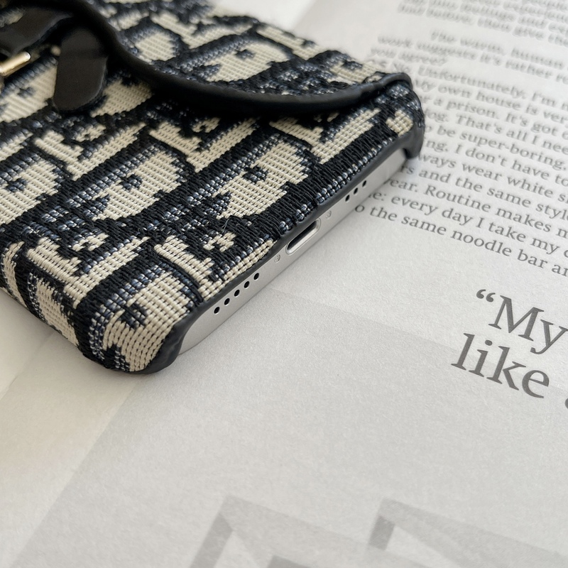 CD iPhone Case With Card Holder Black-BY240112-GTOCASE