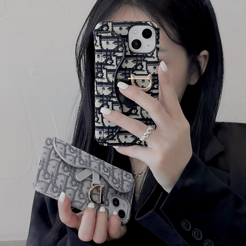 CD iPhone Case With Card Holder Black-BY240112-GTOCASE