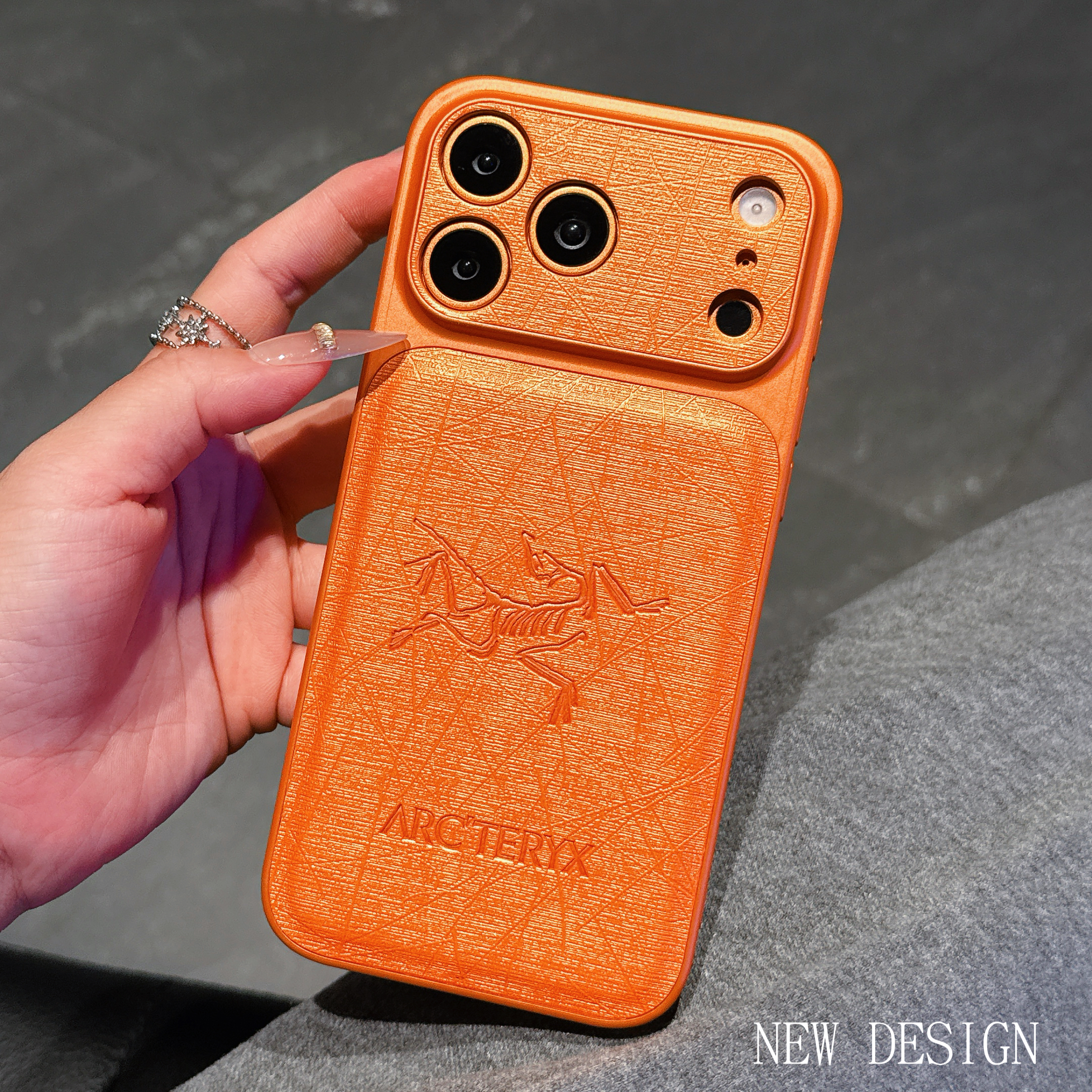 Elegant APX iPhone case orange– GZLV008