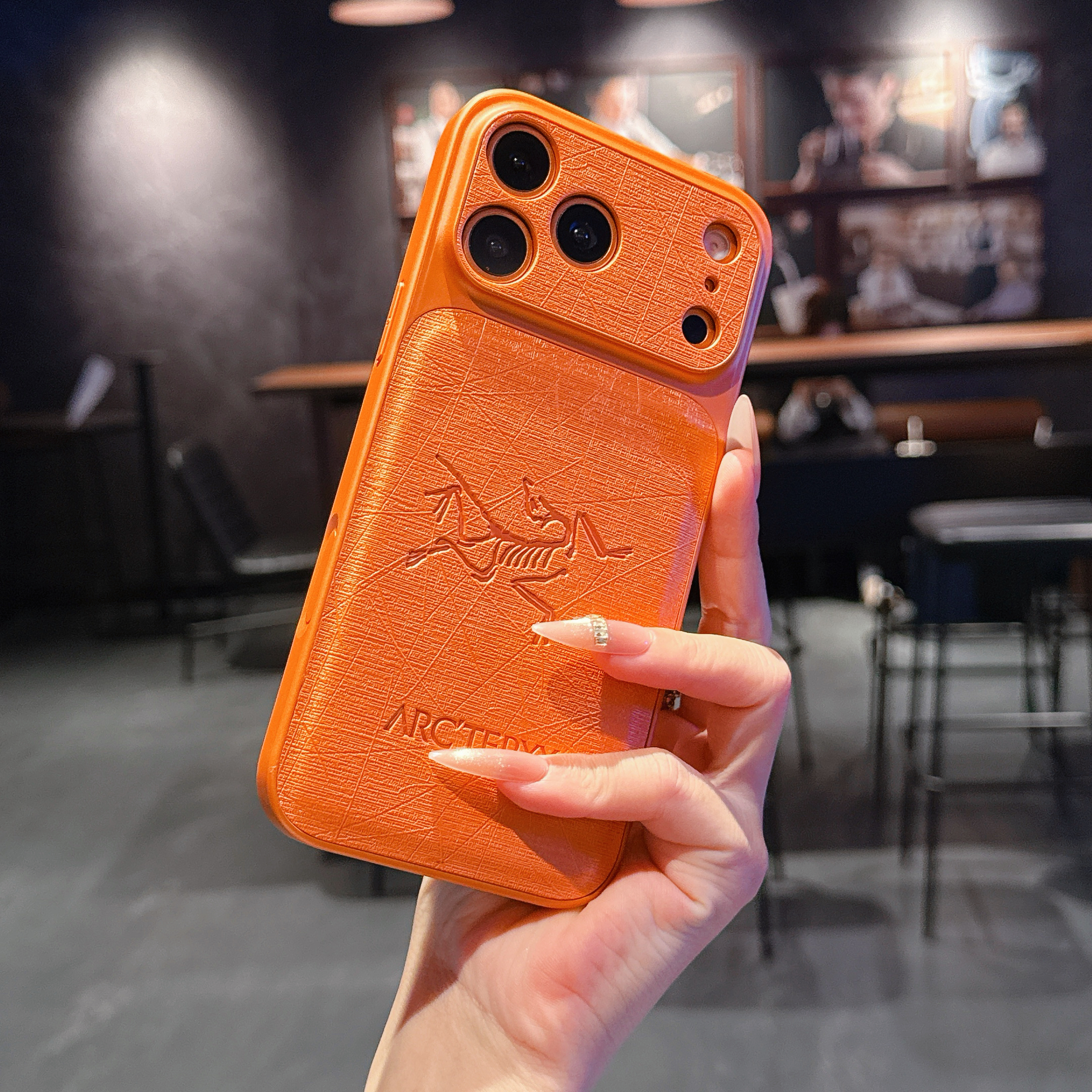 Elegant APX iPhone case orange– GZLV008