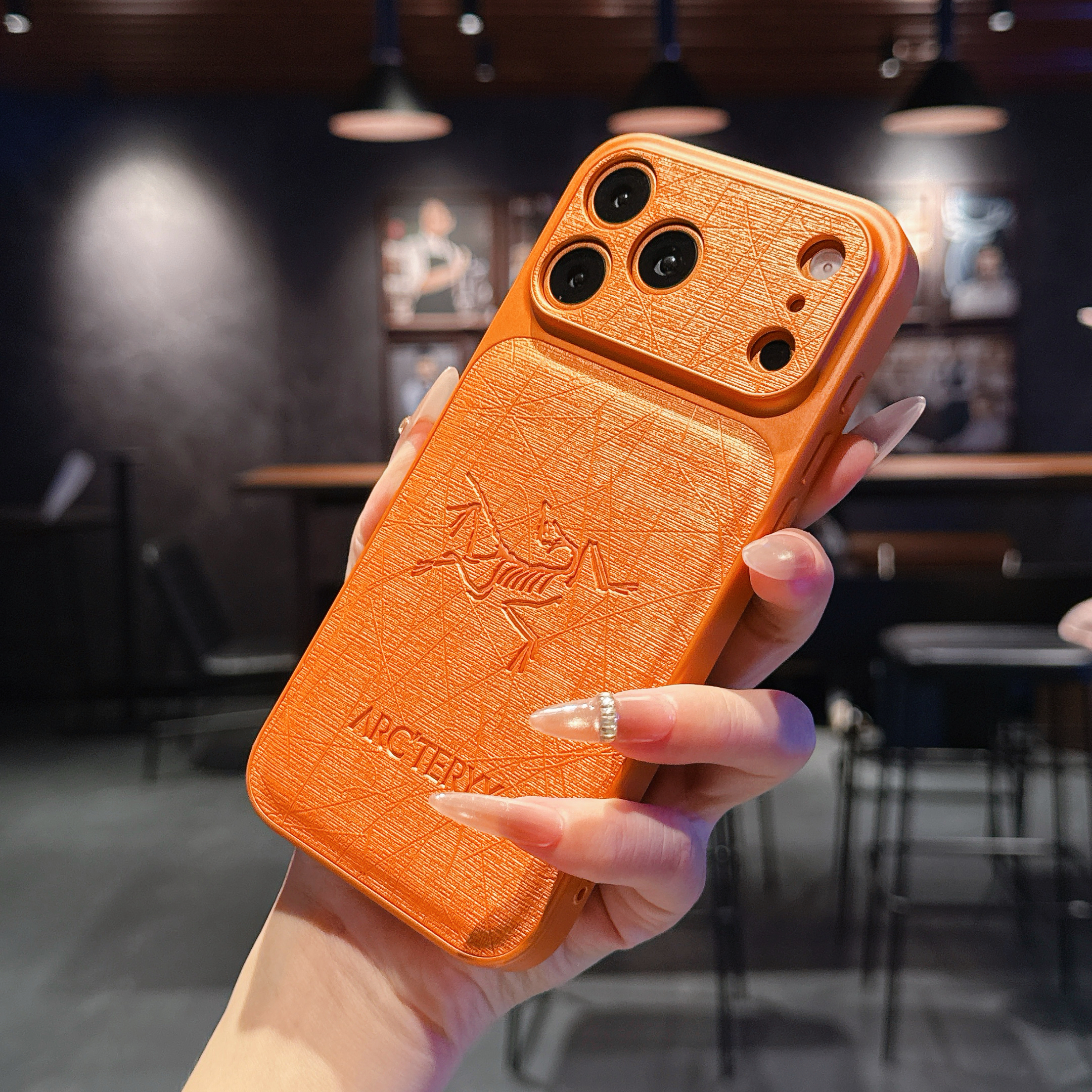 Elegant APX iPhone case orange– GZLV008